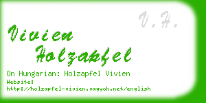 vivien holzapfel business card